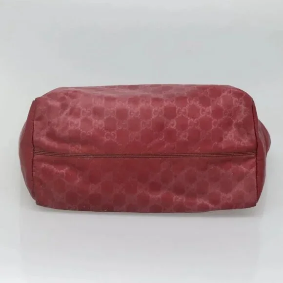GUCCI GG Canvas Tote Bag Nylon Pink Silver 282439 Auth ti3238 - Picture 15 of 16